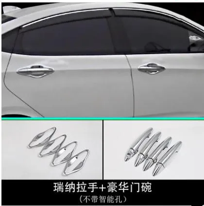 ABS Chrome дверные ручки крышки Накладка для Hyundai Solaris Verna i25 Accent 2011 2012 vr22