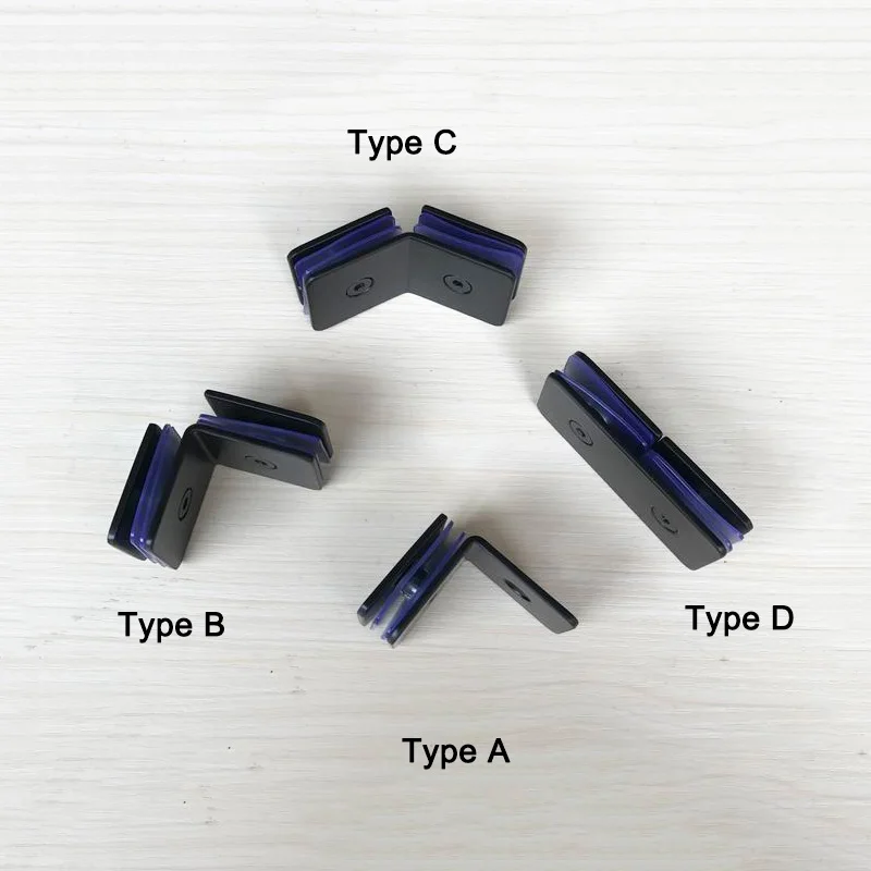 Горячие 4 шт из нержавеющей стали бескаркасные петли для стеклянных дверей 90 градусов стены стеклянные зажимы держатель с креплением кронштейны хромированные