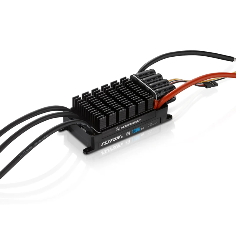 

FATJAY Hobbywing FlyFun V5 130A Speed Controller Brushless ESC 3-6S Lipo with DEO Function for RC Aircraft Quadcopter