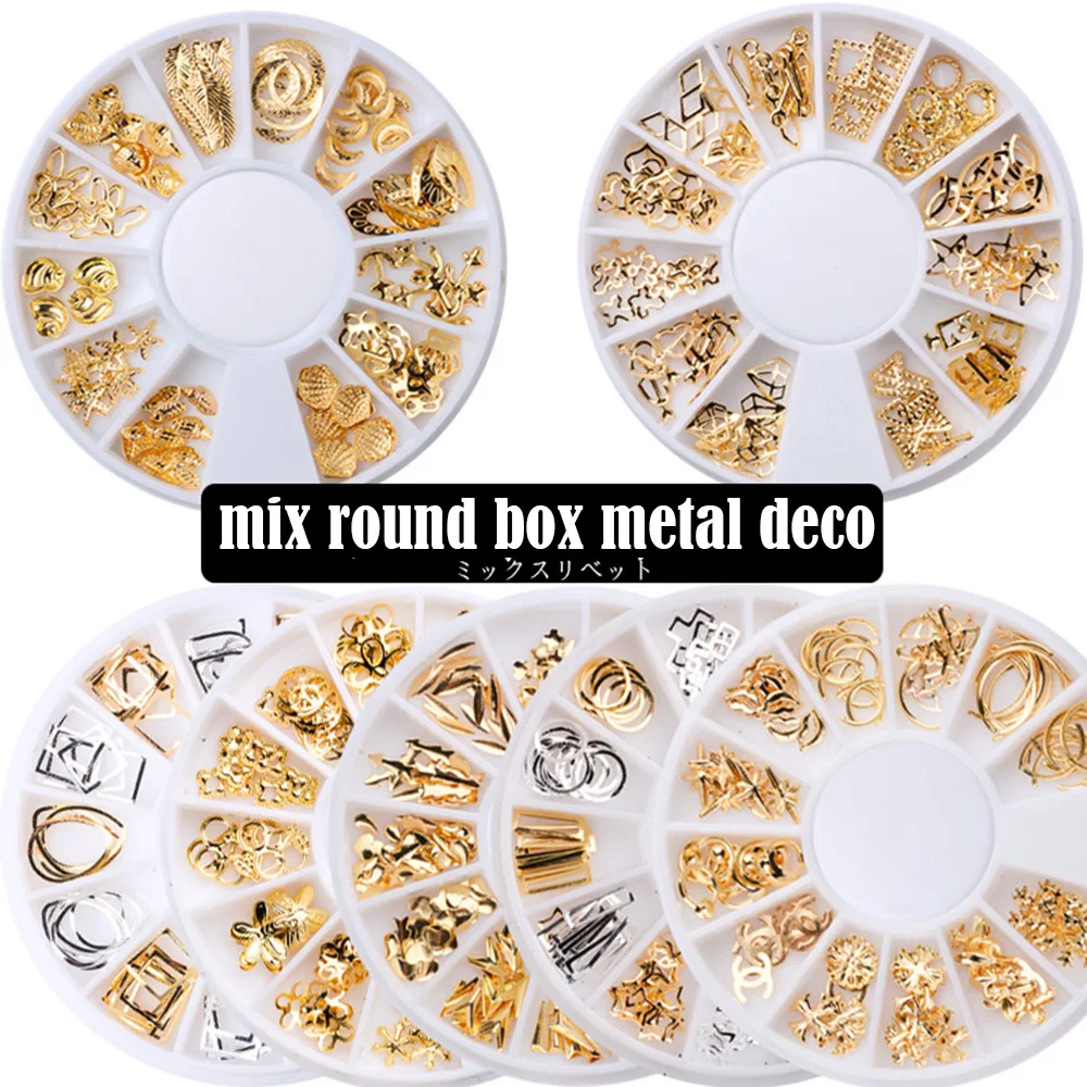 

Round Box Jewelry Disc Star Moon Rivet Japanese Openwork Alloy Rivet Jewelry Cross-border Special For UV Resin Silicone Molds