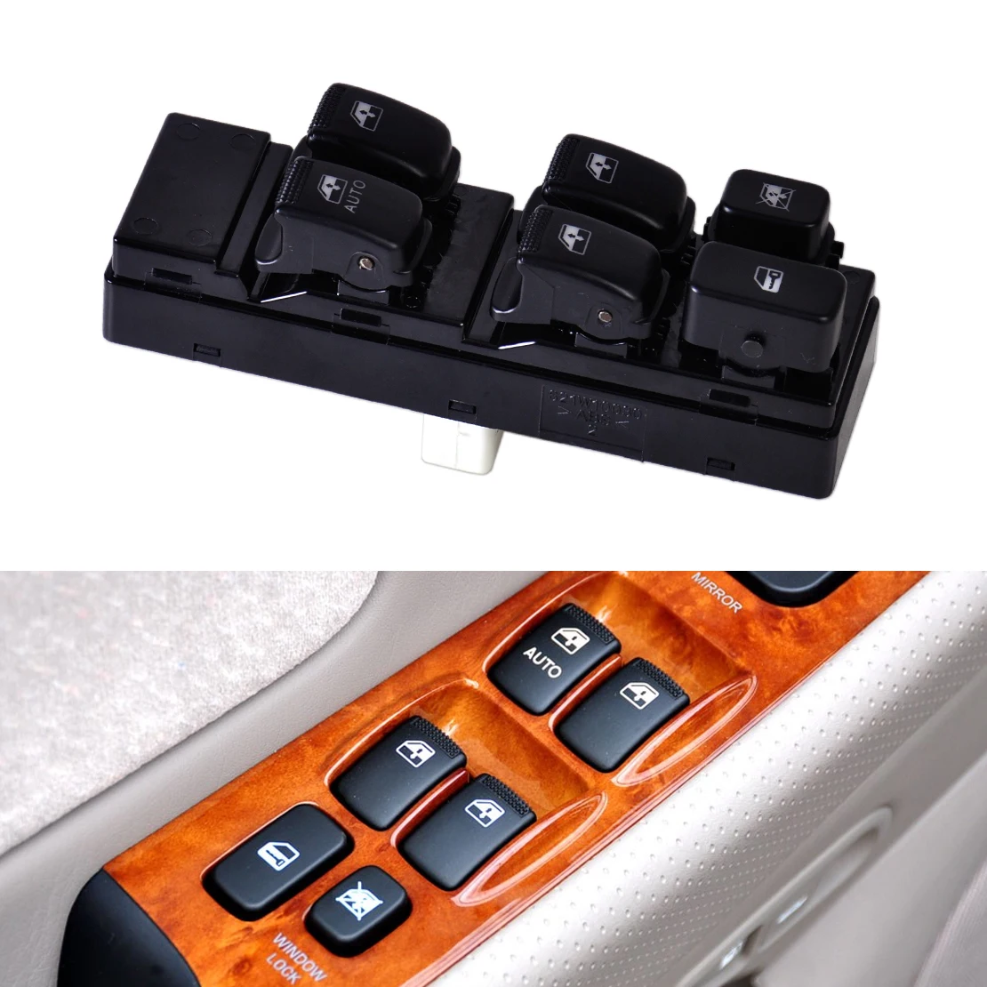 

beler Door Lock Power Window Master Main Control Switch Left Fit for Hyundai Sonata 2003 2004 left drive 93570-3D121 935703D121