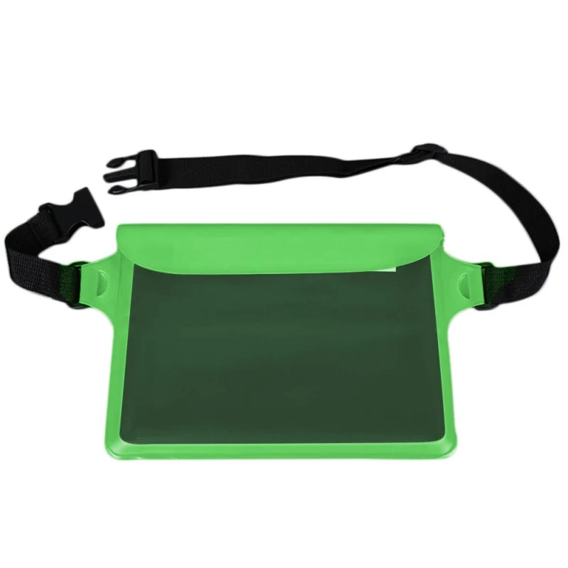Waterproof Dry Pack Outdoor Swimming Drifting Waterproof Pouch Dry Bag PVC Waist Phone Cover Storage Protective Bag