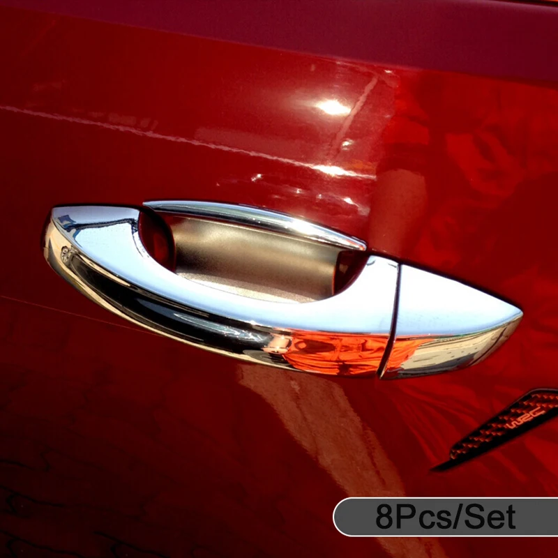 Для VW Golf 7 Mk7 2013 ABS хромированные дверные ручки крышки Накладка стайлинга автомобилей авто аксессуары для леворульных автомобилей 8 шт