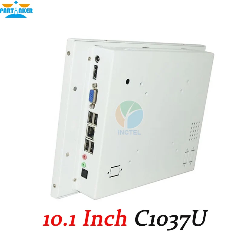 

Partaker White LED computer Touch screen All in one pc with White Color 1037u processor Windows linux 4G RAM 32G SSD