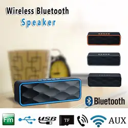 Портативный Беспроводной Bluetooth Динамик Super Bass Открытый громкий Динамик Поддержка TF карты USB AUX FM для iPhone, Android