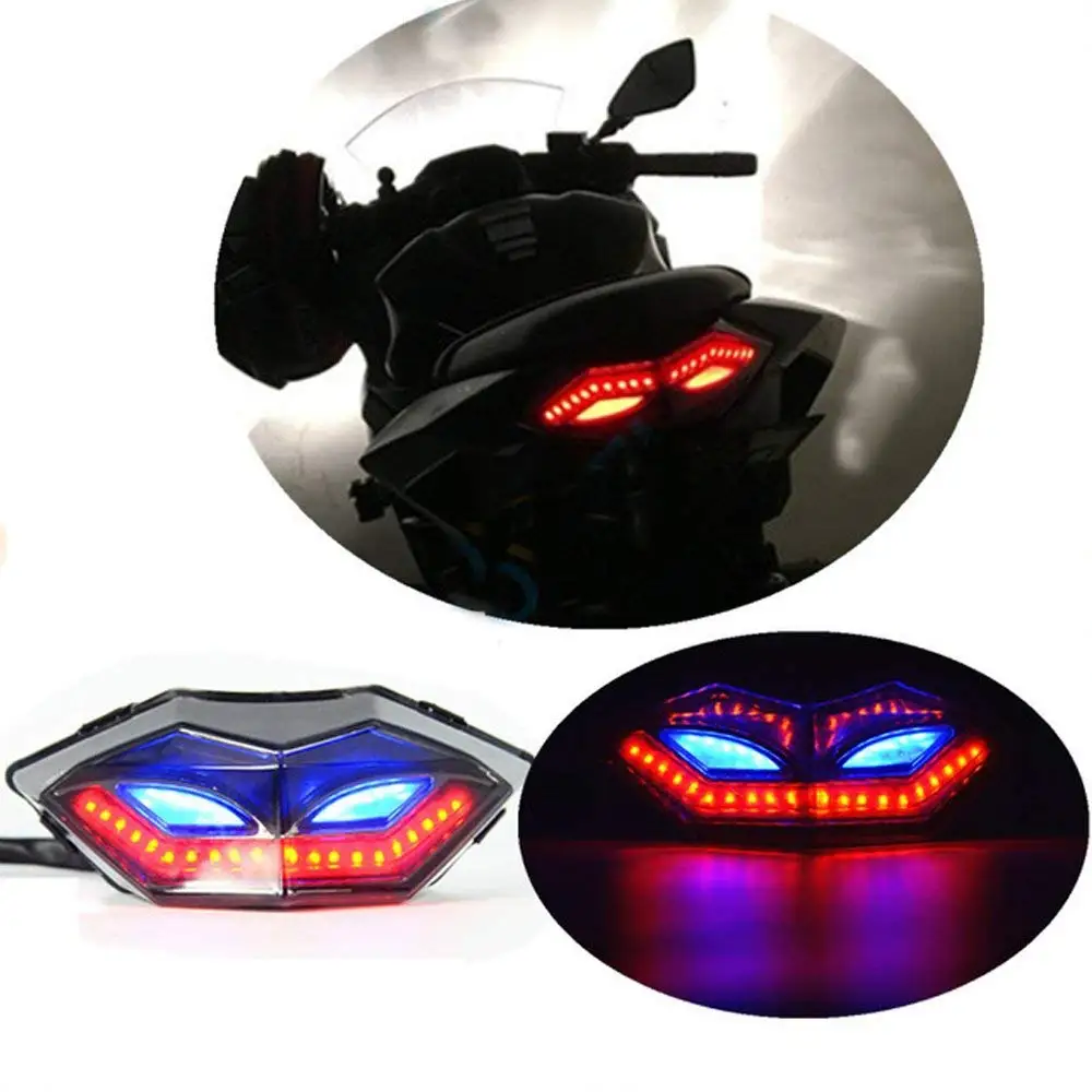For Kawasaki Ninja 250 300 Z250 Z300 Motorcycle LED Tail Light Rear