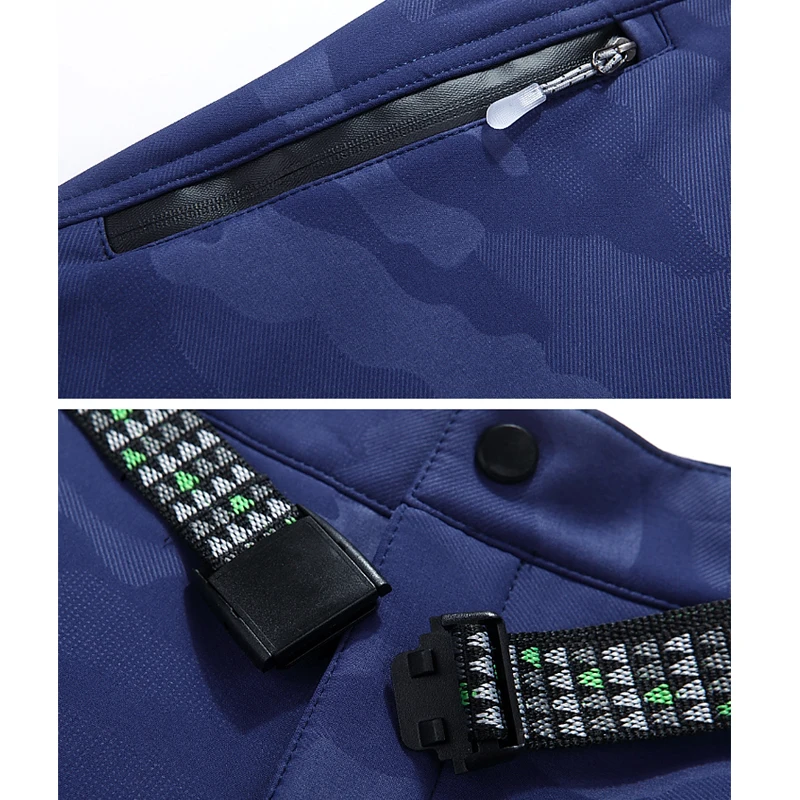 TRVLWEGO senderismo Trekking pantalones de esquí Softshell de invierno a prueba de viento a prueba de calor de radiación protección impermeable pantalones de camuflaje