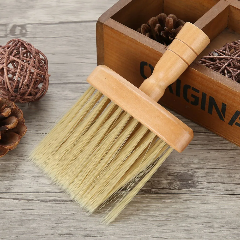 Шейная метелка для лица, салон для чистки волос, деревянная расческа, мужские щетки для волос, расчески для парикмахерской очиститель для волос, инструменты