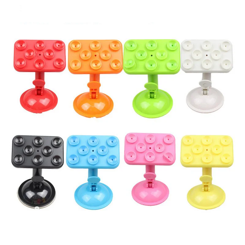 

360 Degree Rotation 8 Suction Cups Adsorption Universal Car Phone Holder Sucker Stand for iPhone4 5 6 6S plus Samsung Galaxy GPS