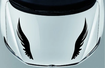 

Car Tribal Wings Flames Sport 5.5''x 30'' Hood Decals Vinyl Bonnet sticker CG215 2pcs