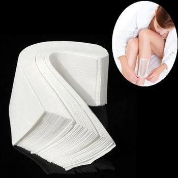

100Pcs Non-woven Hair Removal Paper Depilatory Wax Strip Professional Hair Removal Tool Wax Strip Roll Waxing Smooth Legs Beauty