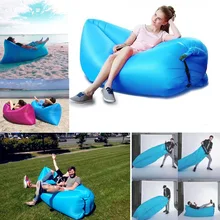 Outdoor Lounger Sleeping bag Portable folding Inflatable sofa Bed Beach inflatable cushion Lunch break