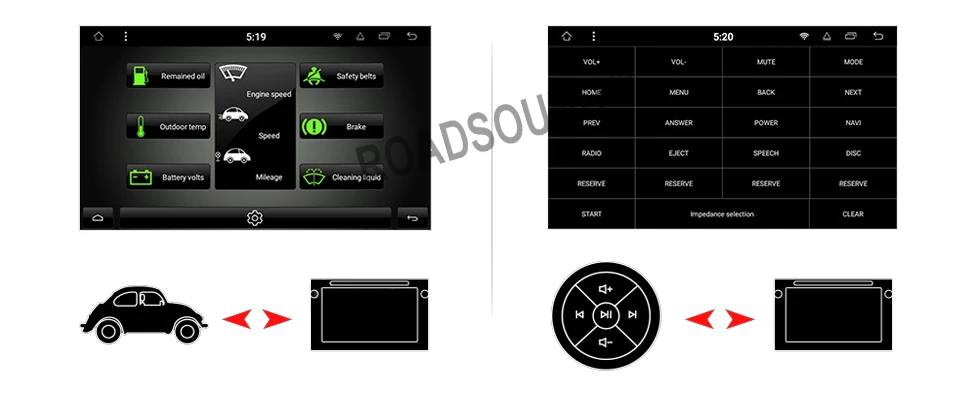 Cheap Android 8.1 Octa Core 7" Smart Multimedia Car DVD Player Radio Stereos GPS for BMW E39 M5 / 7 Series E38 1999 YH39701A 13