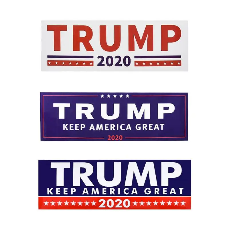

10pcs Donald Trump for President 2020 Bumper Body Car Stickers Funny Creative Decor Decals Car Styling