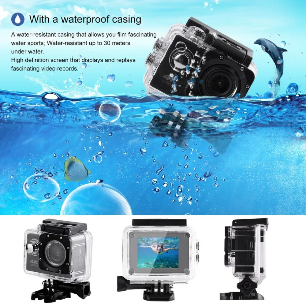 SJ60 Waterproof 2" LCD 4K Wifi HD 1080P Ultra Sports Motion Action Camera DVR Cam Camcorder HDMI 32GB 170 Degrees HD Wide-angle