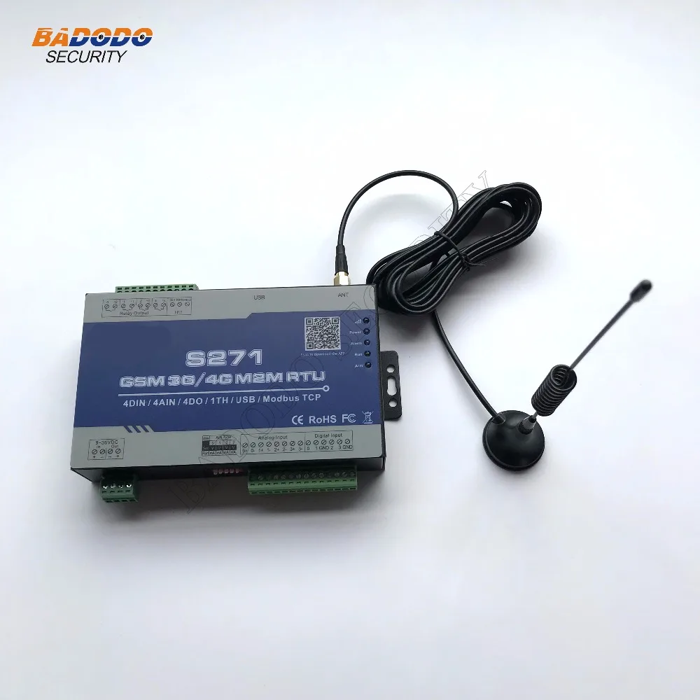 Беспроводная сигнализация S271 GSM 2G 3G 4G M2M RTU дистанционное управление системой