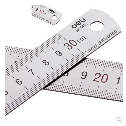 QSHOIC metal cetvel kırtasiye ölçüm paslanmaz çelik cetvel 15/20/30/50 cm  cetvel çocuklar için|steel ruler|metal rulerruler for kids - AliExpress