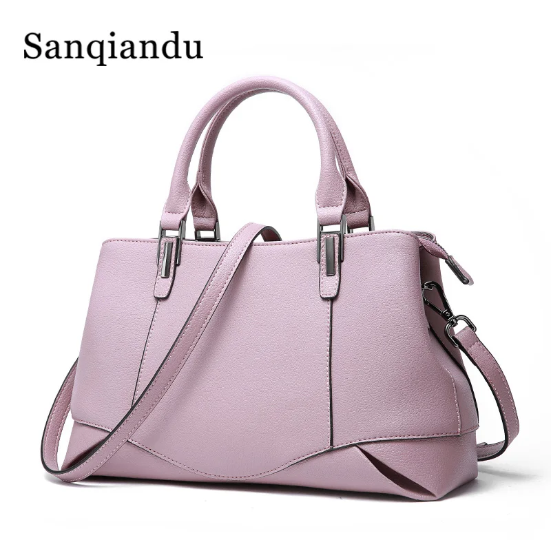 

2019 Elegant Shoulder Bag Women Genuine Leather Luxury Handbags Women Bags Office Lady Bags Messenger Crossbody Bag for Women