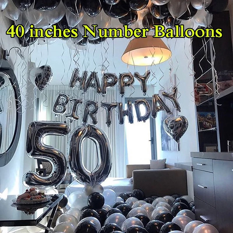 40inches-50 birthday party balloon