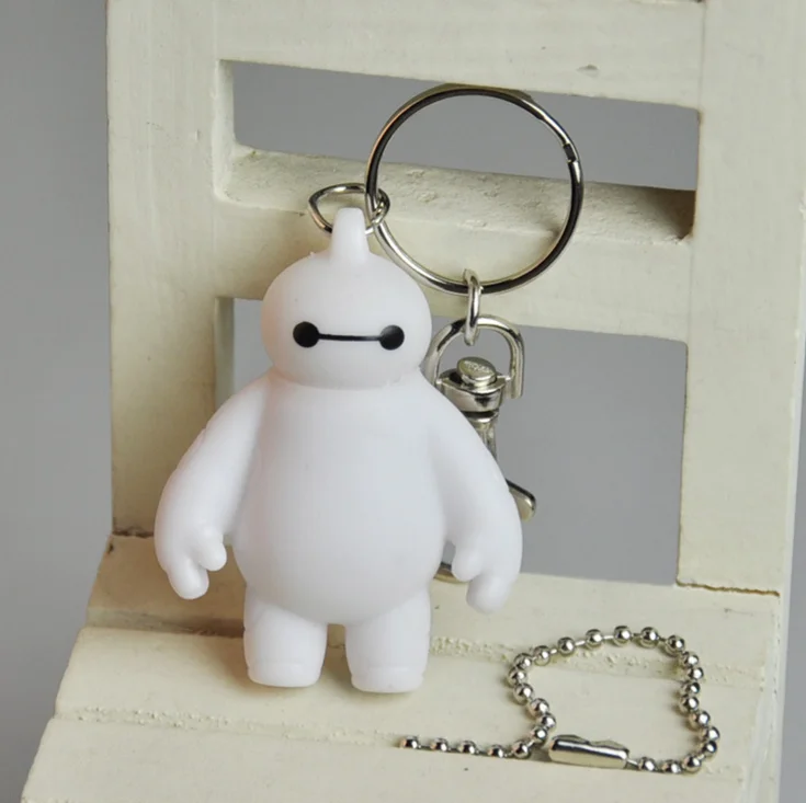 

1pcs Big Hero 6 Baymax Toy Model Dolls 6cm Lovely Cute Keychain Action Figure World 101