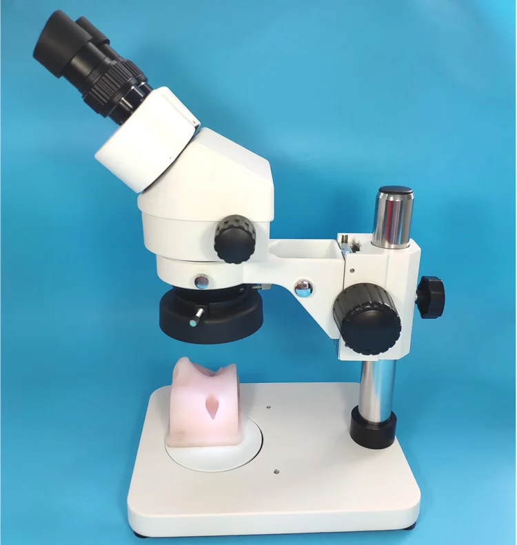 

Microsurgery training simulator of ophthalmology, Microscope,instruments and Silicone facial model