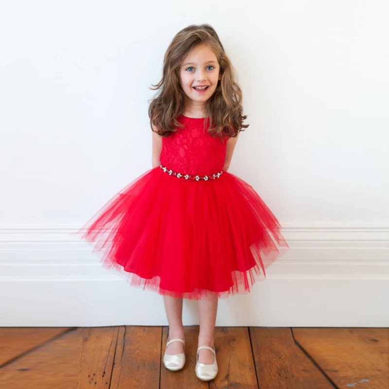 red color dress for baby girl