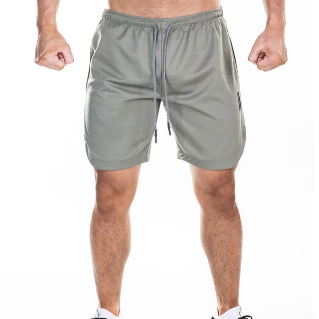 Популярные мужские 2 в 1 Мужские шорты для бега спортивные шорты быстросохнущие тренировочные спортивные шорты для бега со встроенным вкладышем - Цвет: gray