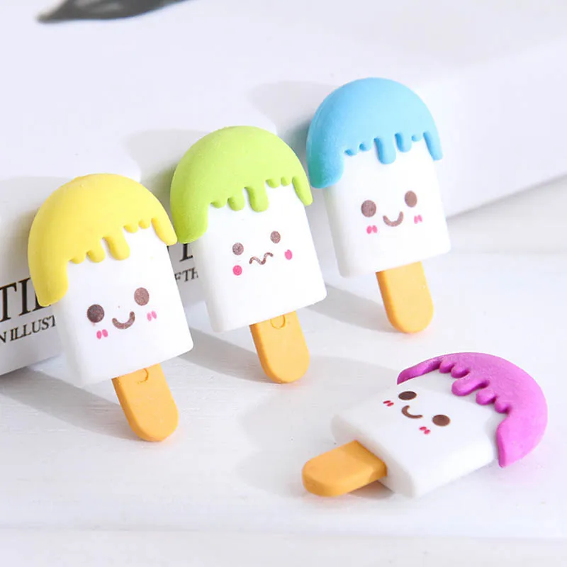 

5pcs korean stationery Rubber mini kawaii Eraser office&school supplies stationery for school small gifts stationery items