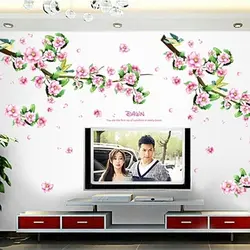 Сладкая Романтика картина цветок сливы спальня ТВ установка диван персик наклейки можно удалить водостойкий пейзаж фото стены
