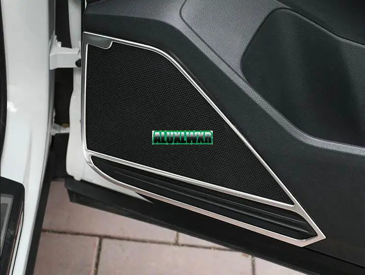 4 шт. внутреннее кольцо из нержавеющей стали для стереодинамиков декоративная панель аудио для Volkswagen VW Tiguan 2 MK2