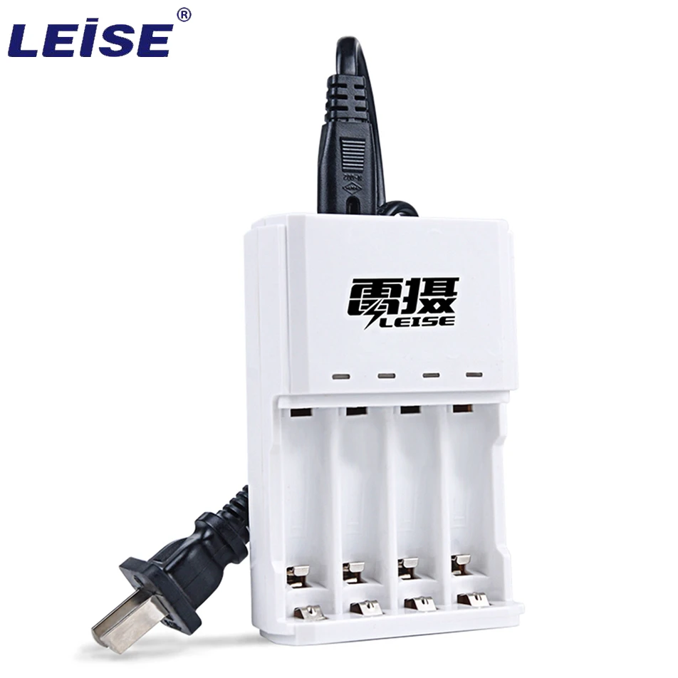 

Leise 805c 4-Slot 1.2v AA AAA Rechargeable Battery Charger NICD NiMH Battery Charger Intelligent Fast Charger Universal charger