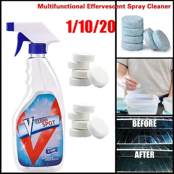 

Multifunctional Effervescent Spray Cleaner Set V Clean Spot Home Cleaning Concentrate Home Cleaning Tool