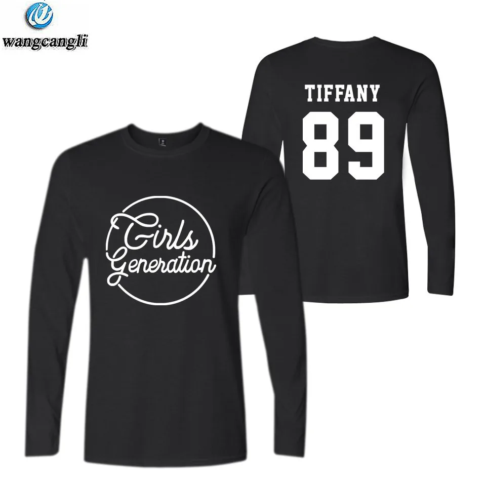 

Kpop SNSD Girls Generation Six Album tshirt t shirt spring long sleeve Cool fans t-shirt casual cotton t shirts tops plus size