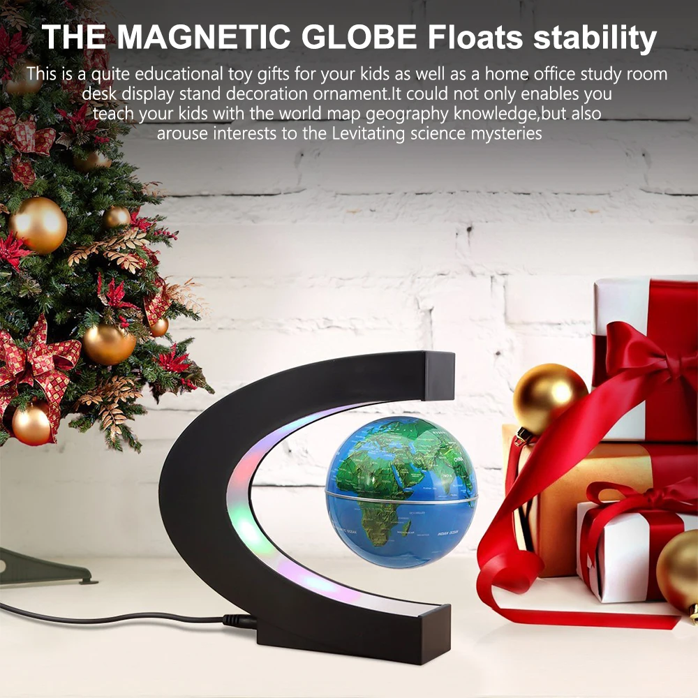 Globo de Levitação Mapa do Mundo Criativo Magnética Night Light Decoração Interior Lâmpada Mesa Cabeceira Antigravidade Crianças Estudo Presente Myc Led 3 Cheap Luzes noturnas