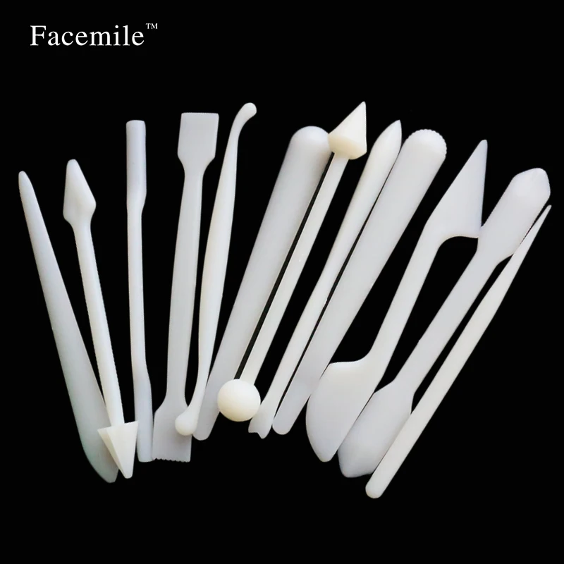 

12PCS Sculpting Knife Gumpaste Carving Pastry Knife Gift Decorating Tools Mat Cutting Model Making Baking Tools For Cakes 04024