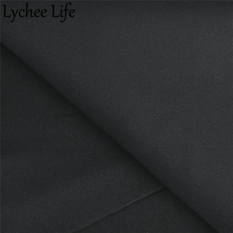 Lychee Life черная Неопреновая ткань 45x143,5 см SBR Неопреновая Ткань DIY Ручная работа швейная одежда аксессуары для одежды принадлежности