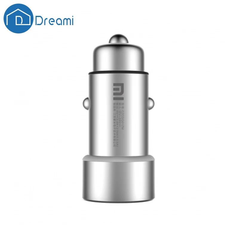 imágenes para Dreami Original Xiaomi Cargador De Coche de Carga Rápida Estilo de Metal de Doble Puertos USB Cargador de Coche Universal Para tablet PC móvil teléfono imágenes para Dreami Original Xiaomi Cargador De Coche de Carga Rápida Estilo de Metal de Doble Puertos USB Cargador de Coche Universal Para tablet PC móvil teléfono