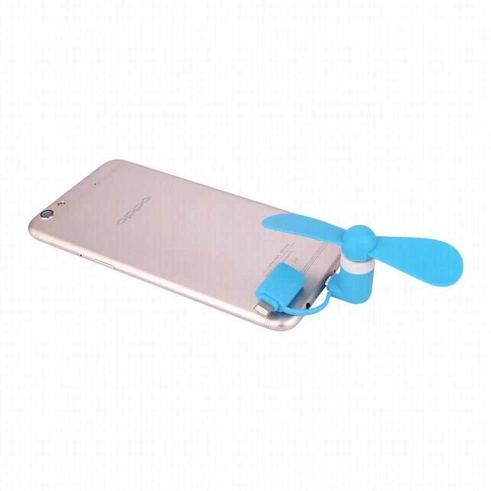 Mini 2 in 1 Portable Micro USB Hand Fan for iPhone 5/6/Samsung/HTC/Android OTG Smartphones USB Gadget