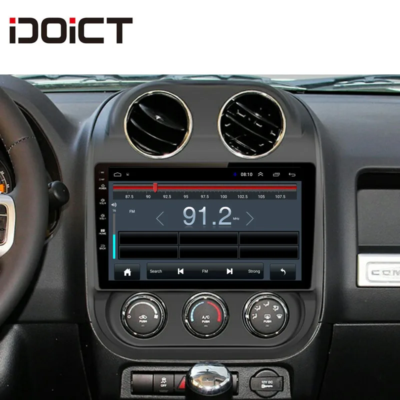 Sale IDOICT Android 8.1 IPS 2G+32G  Car DVD Player GPS Navigation Multimedia For JEEP Compass Patriot Radio 2009-2016 car stereo 2
