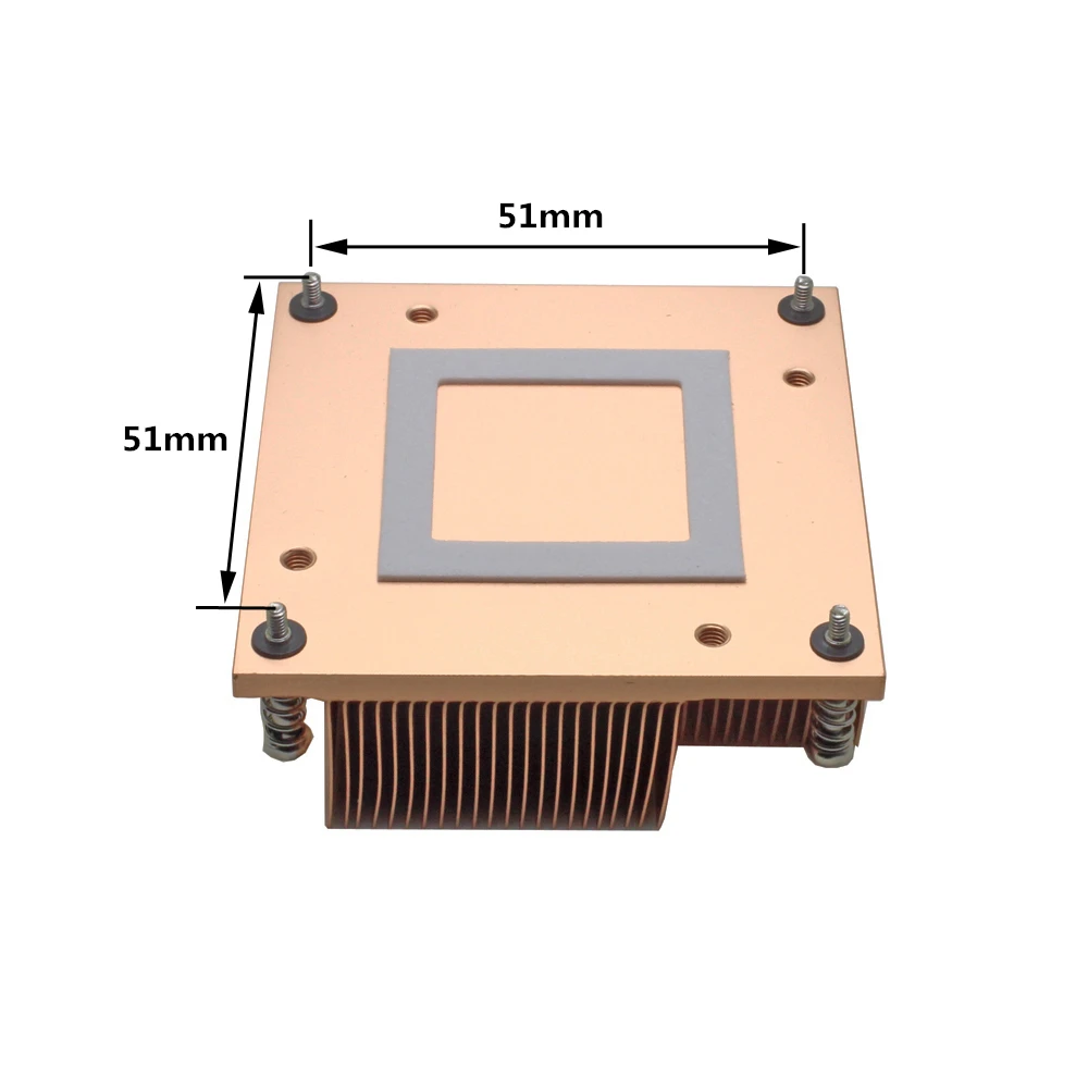 Серверный процессор кулер промышленный персональный компьютер медный радиатор для Intel PGA988/989 мобильный процессор серии пассивное охлаждение