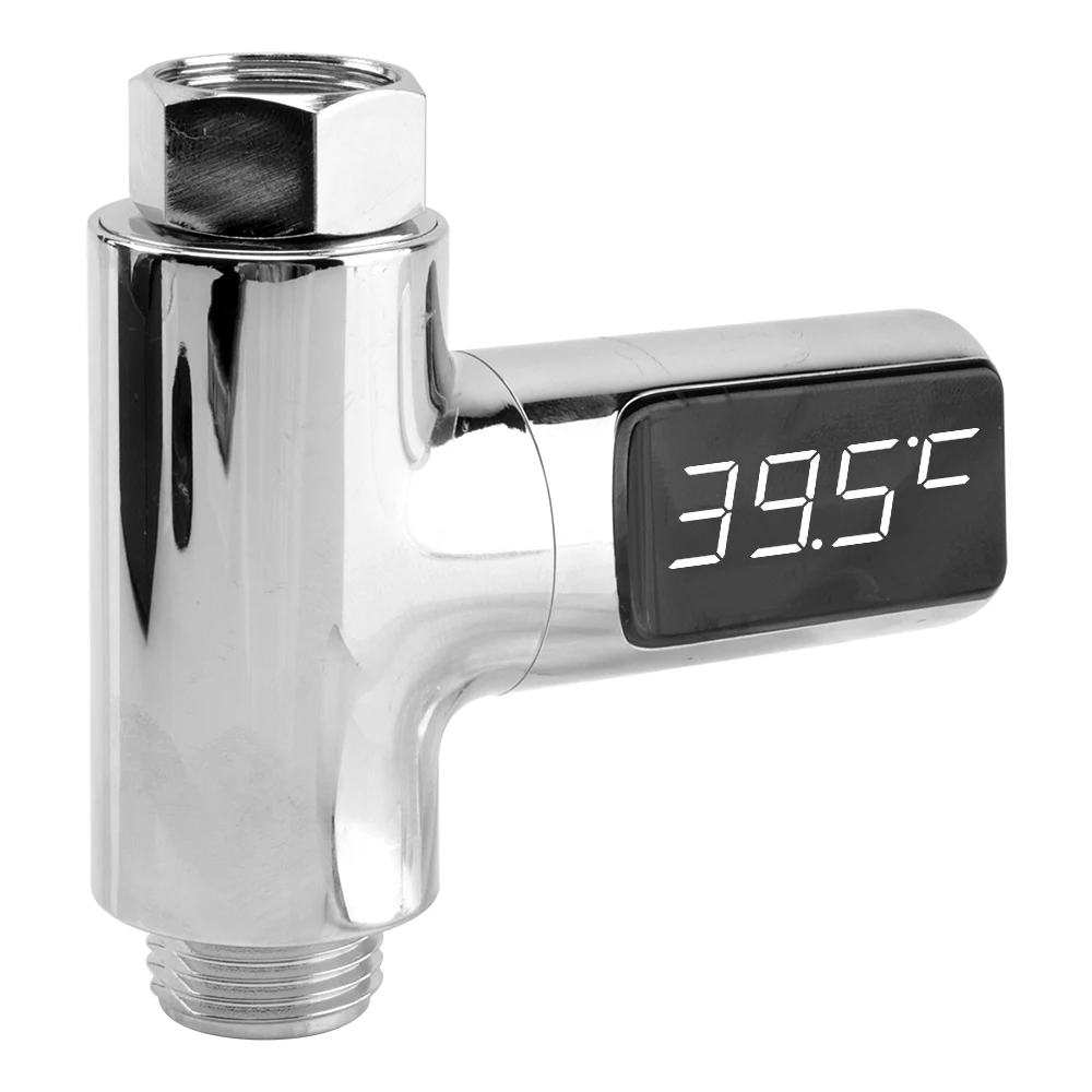 

Water Faucet Cartridges with Thermometer Digital LED Display Self-Generating Electricity Water Temperature Monitor For Baby Care