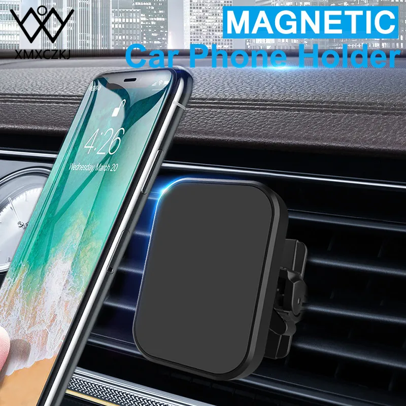 Универсальный магнитный автомобильный держатель на вентиляционное отверстие 360 градусов gps подставка на вентиляционное отверстие подставка для мобильного смартфона для iPhone X 7 Xs Max Xiaomi Mi 8