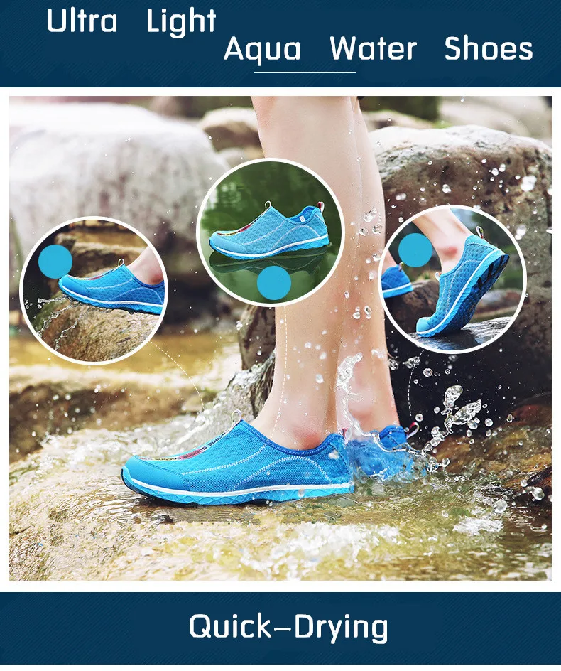 Sapatas de Água ao ar Livre dos Homens do Aqua Sapatos de Água para as Mulheres Sapatos de Esportes Tênis de Caminhada dos Homens Respiráveis 15 Cheap Sapatos de natação