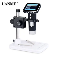 UANME Portable USB Digital Mobile Microscope LCD Screen Metal Stand Handheld Magnifier S02 Drop ship