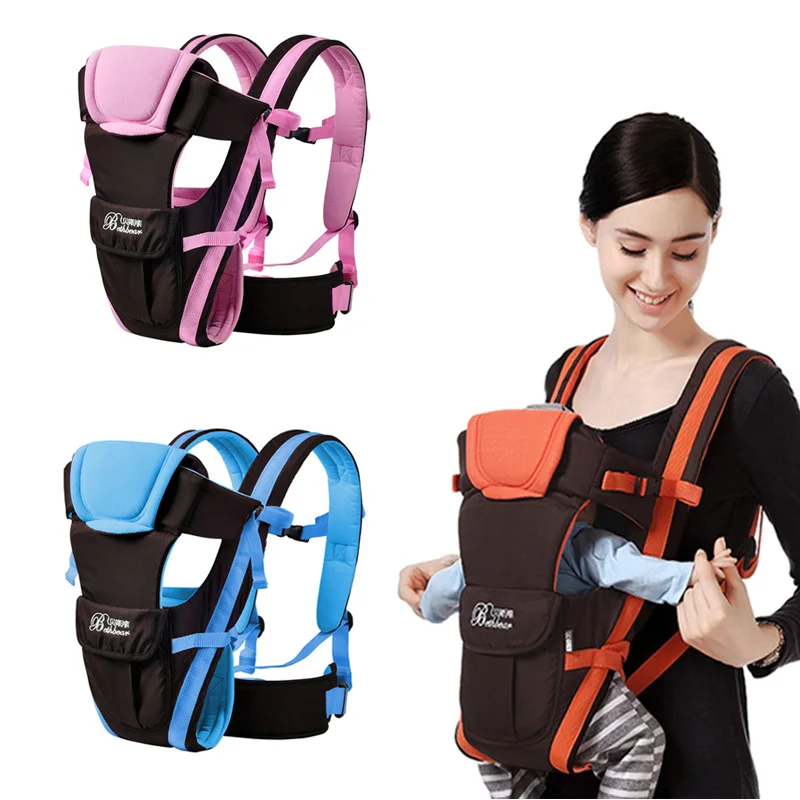 Baby Breathable Front Facing Carrier 4 in 1 Infant Comfortable Sling Backpack Pouch Wrap Baby