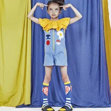 Чулок младенческой Малина слива для девочек детские комбинезоны для девочек рубашка комбинезон в Корейском стиле для маленьких девочек