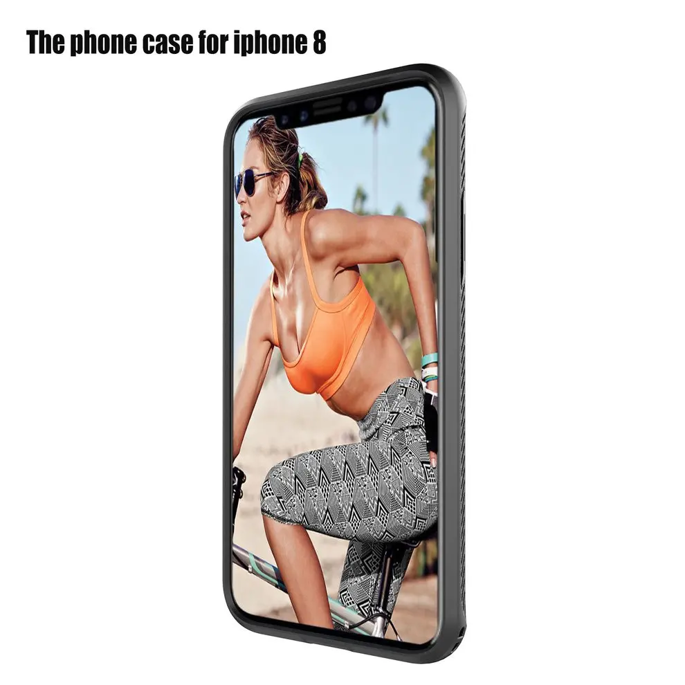 

Wiredrawing Phone Case Silicone Heat Elimination Phone Cover For iPhone X