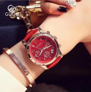 

Women's Watch Three Eyes Multifunctional Belt Classic Retro Casual Quartz Watch Ladies Stainless Steel Waterproof Watches