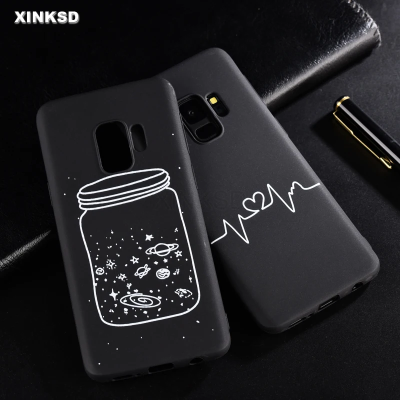 

Painting Line Silicone Phone Case For Samsung Galaxy A6 A8 J6 2018 S8 S9 Note 9 A5 J3 J5 J7 Prime 2017 2016 Case Back Protection