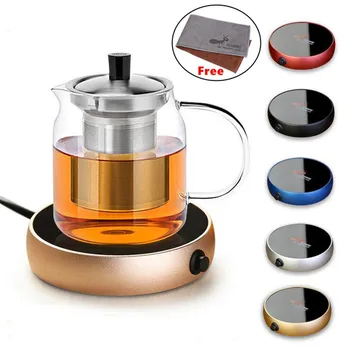 

Electric Heating Coasters Water Heater Portable Desktop Coffee Milk Tea Warmer Heater Cup Mug Warming Trays 5 Colors